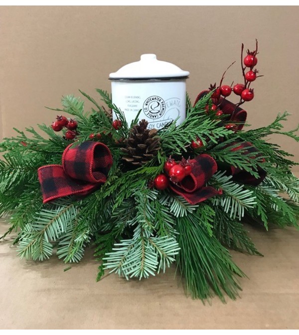 Fresh Tin Candle Centrepiece