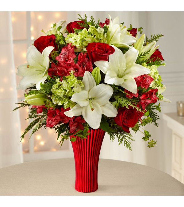 holiday rose bouquet