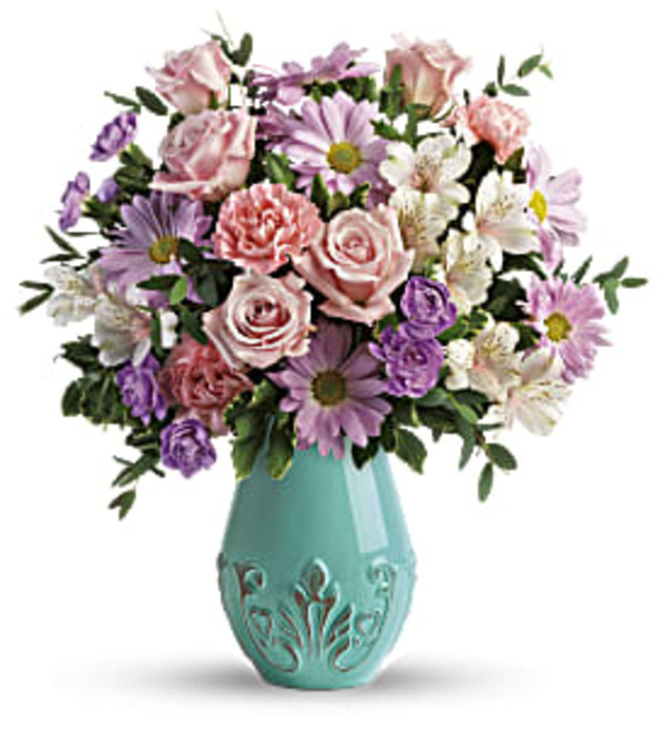 Blushing Aqua Bouquet