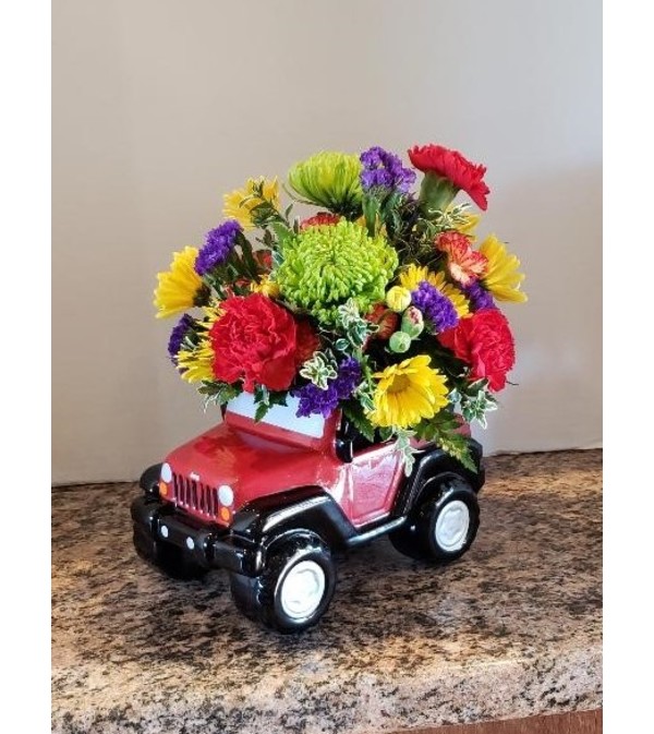 Red Jeep