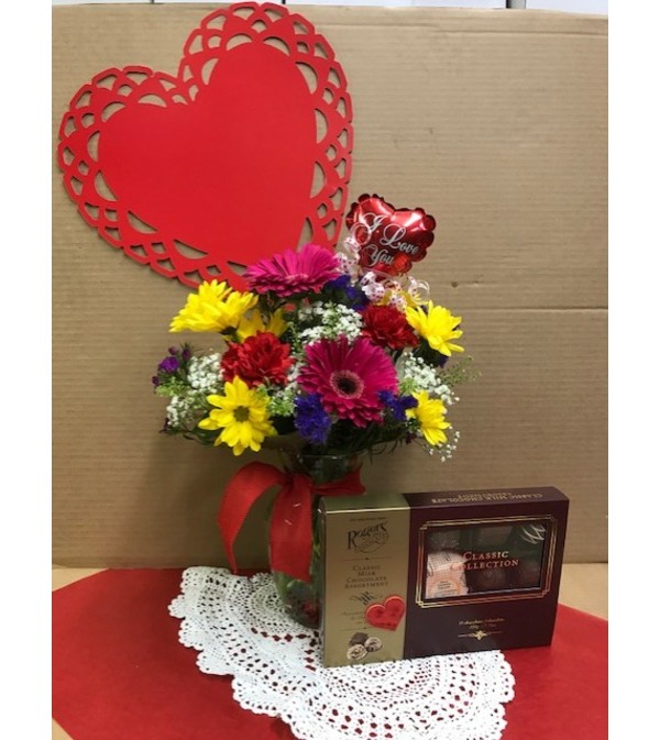 Mixed Springtime and Chocolates for my Valentine