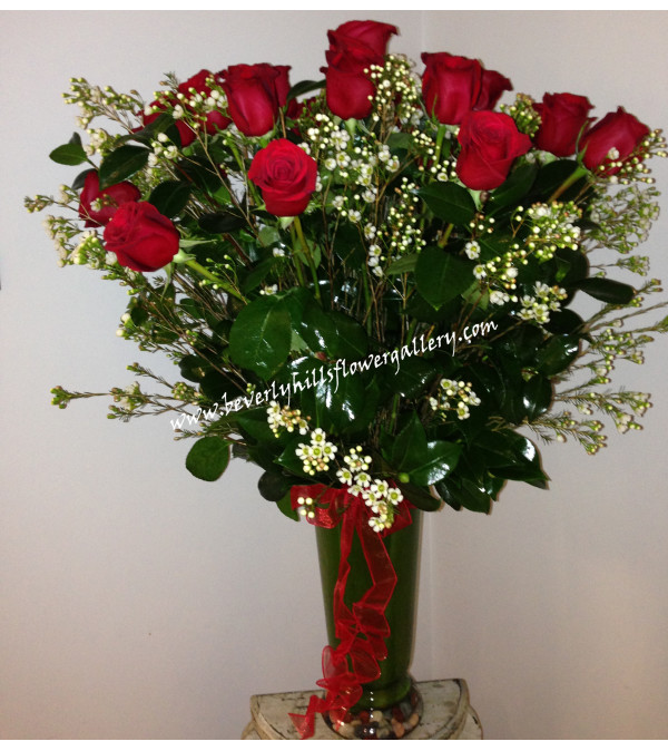 2 Dz Long Stem Red Roses