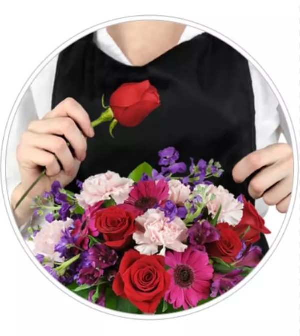 Florist's choice tall arrangement