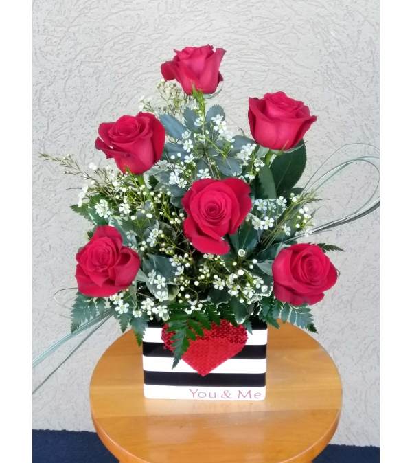 You and Me Red Rose Bouquet