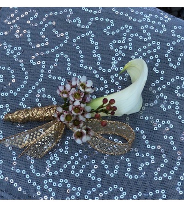 Prom Calla Lily Boutonniere