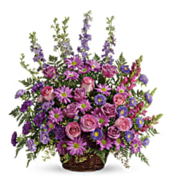 TRF235-1A Gracious Lavender Basket