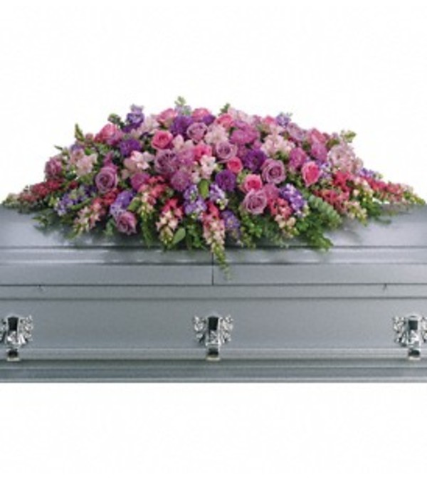 Lavender Tribute Casket Cover