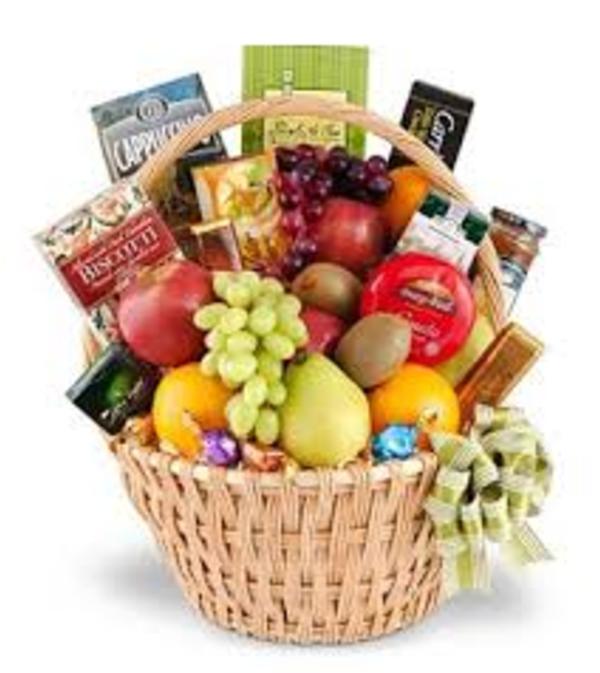BASKET OF FRUIT AND GOURMET