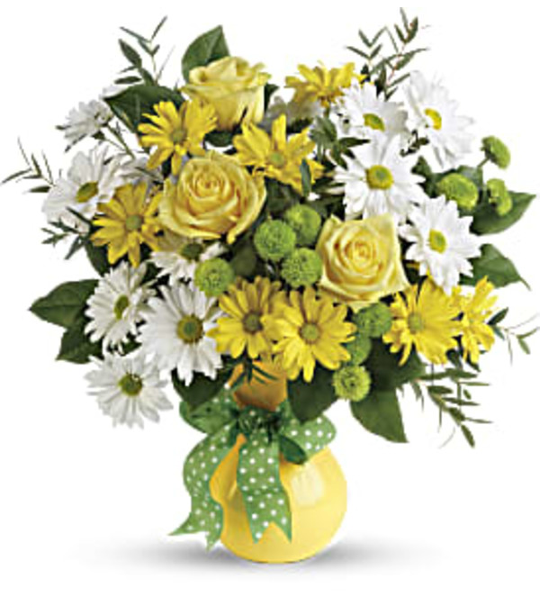 Daisies And Dots Bouquet