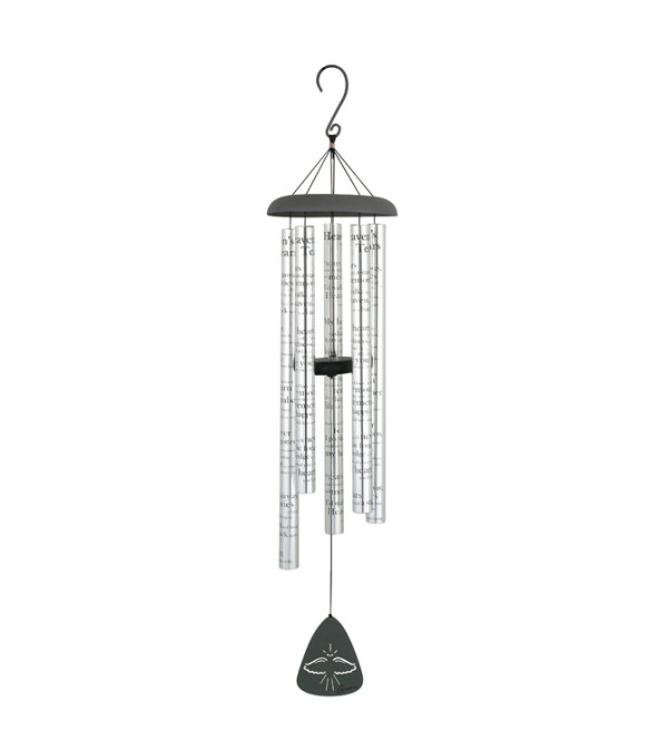 38" Wood Comfort Windchime - In Loving Memory