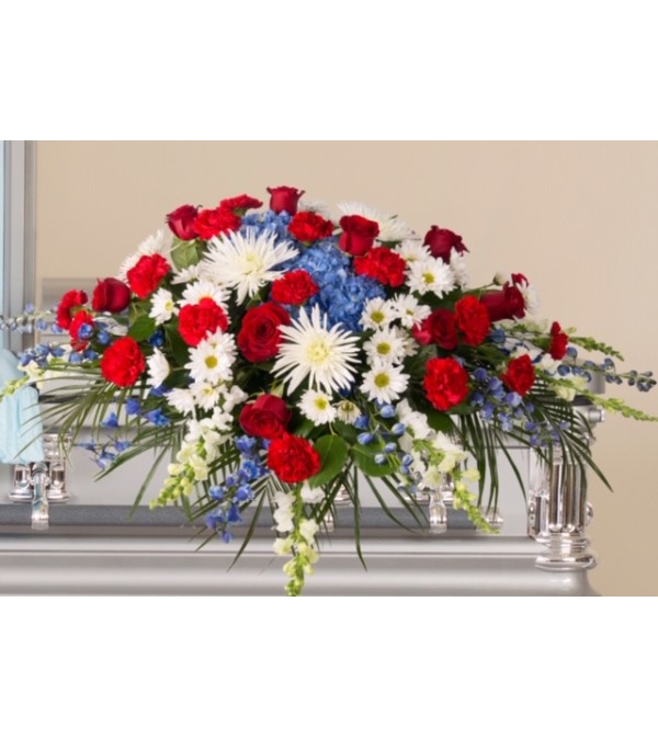 Honorable Service-Casket Spray