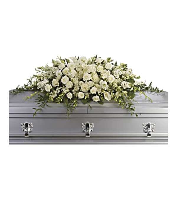 A Purity and Peace Casket Spray