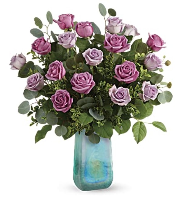 Watercolor Purple Roses