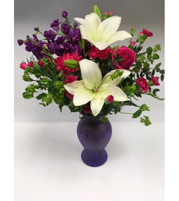 PURPLE EXPRESS VASE