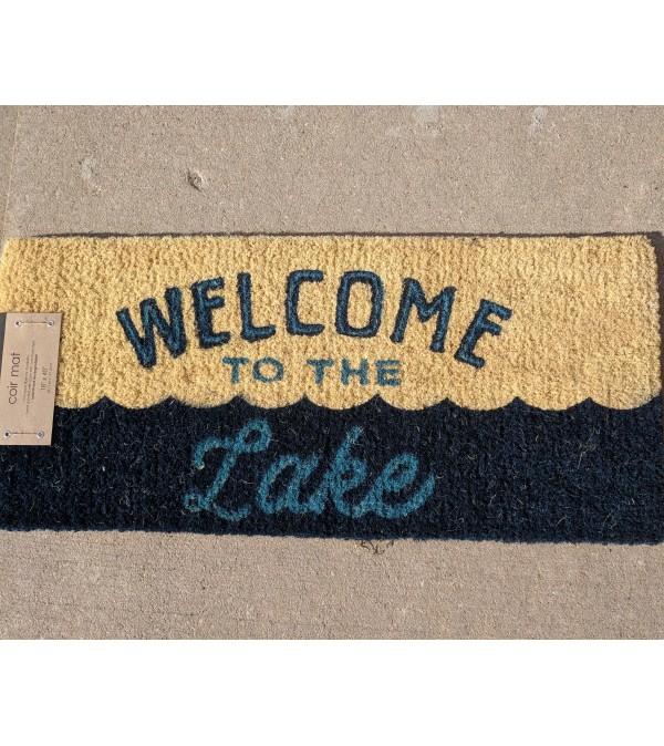 Outdoor Mat "welcome to the Lake"