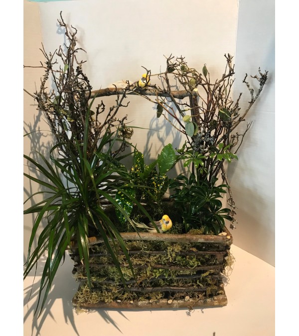 Rustic Garden Planter Basket