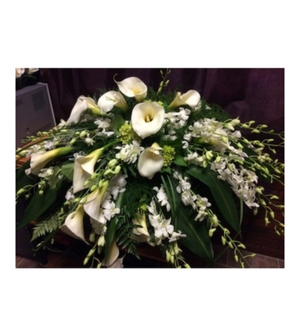 Kala Lilies Casket Spray