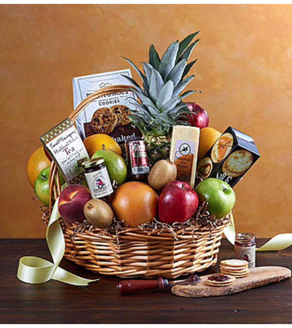 Happy Birthday Fruit & Sweets Gift Basket