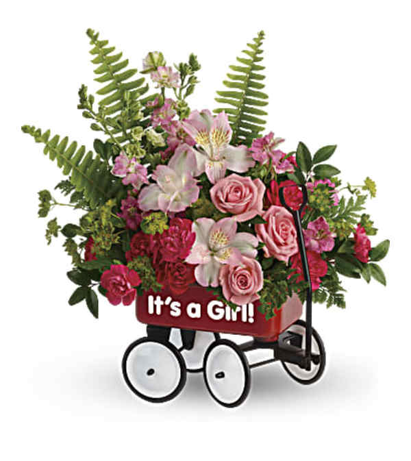 Sweet Little Girl Wagon Bouquet