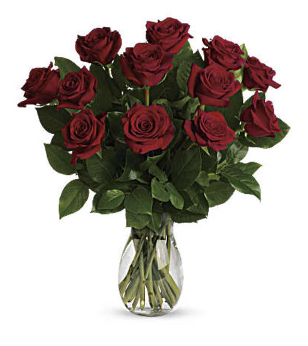 True Love with Red Roses Bouquet