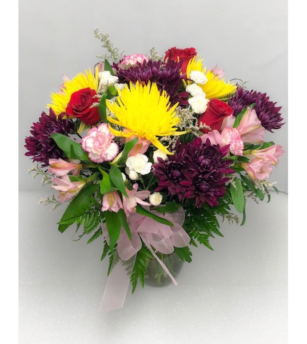 Make her smile-roundy moundy with roses