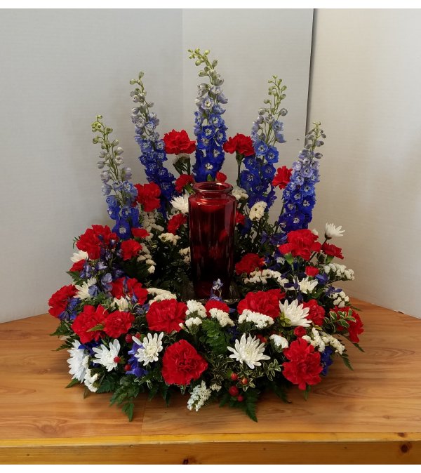 Colors Of Honor Urn Wreath