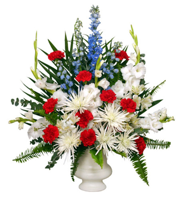 PATRIOTIC MEMORIAL Funeral Flowers - FSN