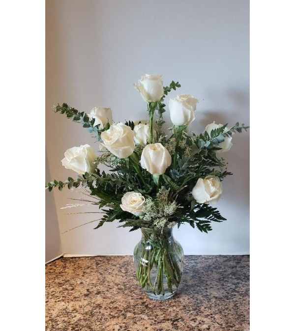A Dozen White Roses
