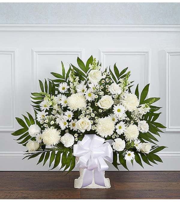 Floor Basket-White