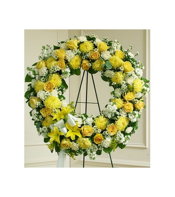 Wreath-Yellow Mix
