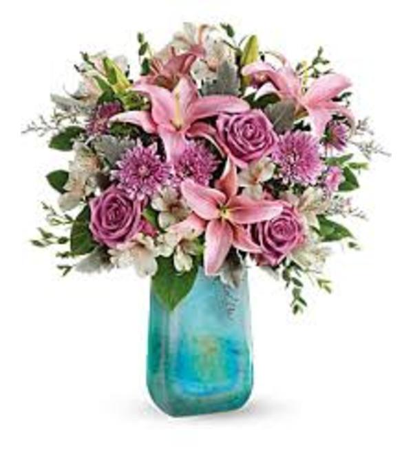 TF ART GLASS TREASURE BOUQUET