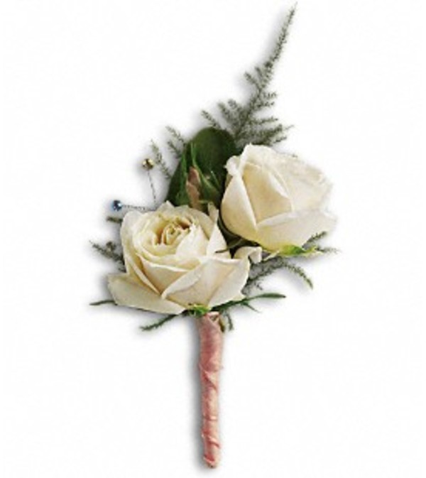 White Tie Boutonniere *PLEASE CALL TO ORDER*