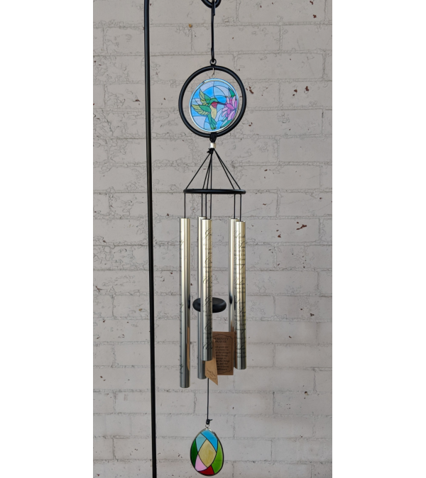 35" Hummingbird, Serenity Prayer Wind Chime