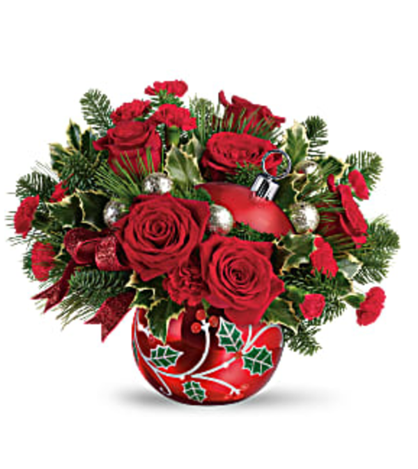 HOLLY CHRISTMAS BALL