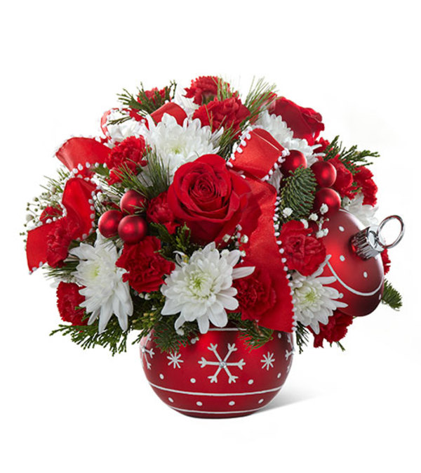 Hello my Snowflake Greeting Ornament Bouquet