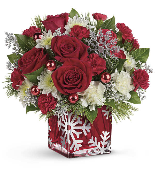 TF Silver Christmas Cube