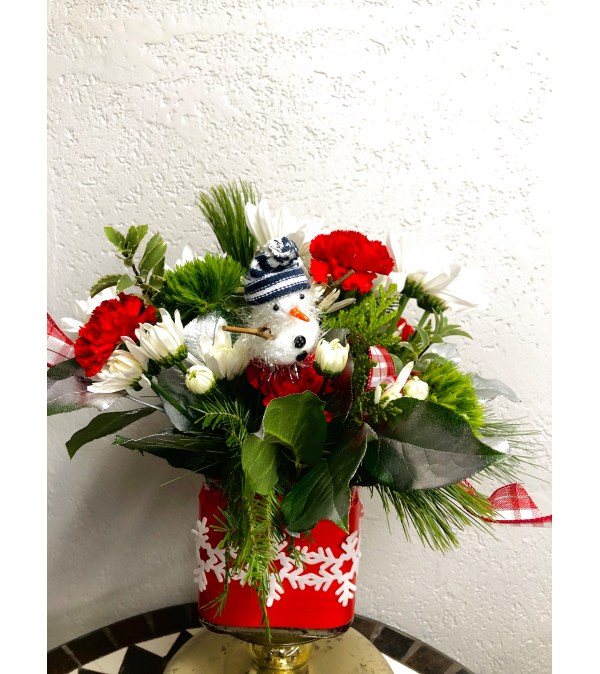 Frosty Snow Flake Arrangement