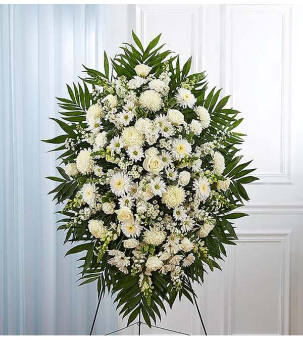 Standing Spray White Sympathy