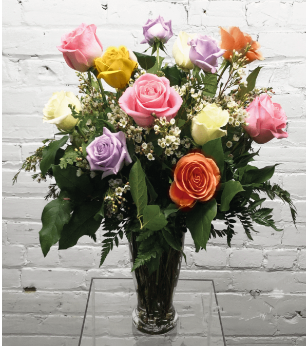 1 Dozen Mixed Roses