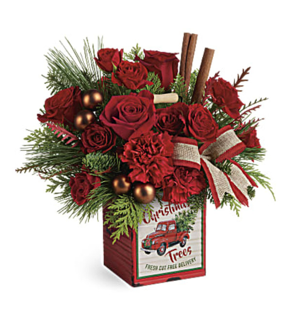 Vintage Tree Farm Arrangement
