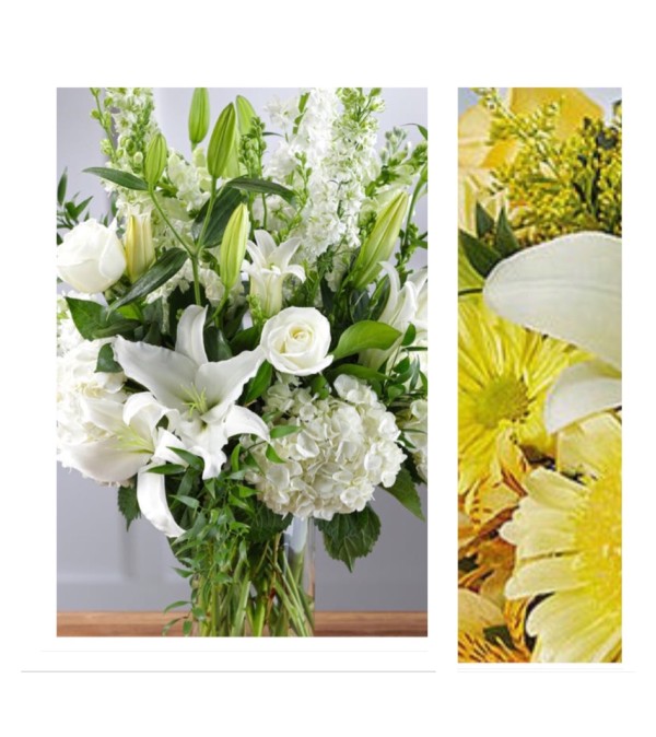 Yellow Mix-Large Vase Arrangment