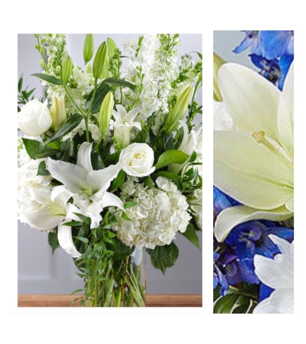 Blue Mix-Large Vase Arrangement