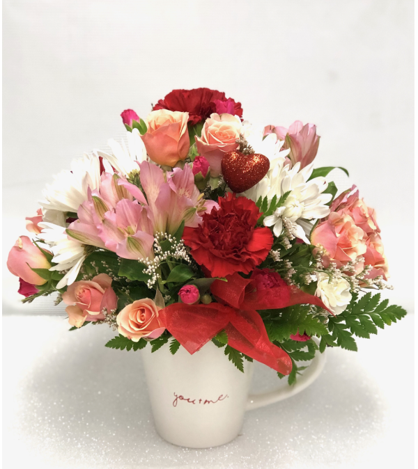 Valentine Love Mug Bouquet