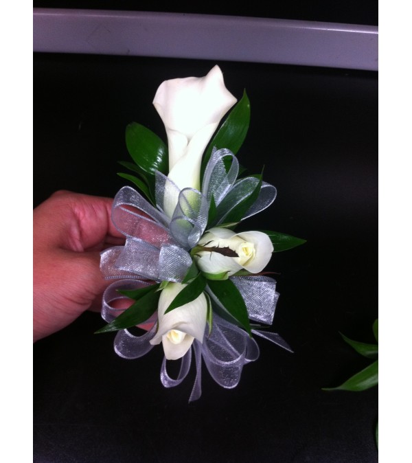 Calla Lily and Rose Corsage