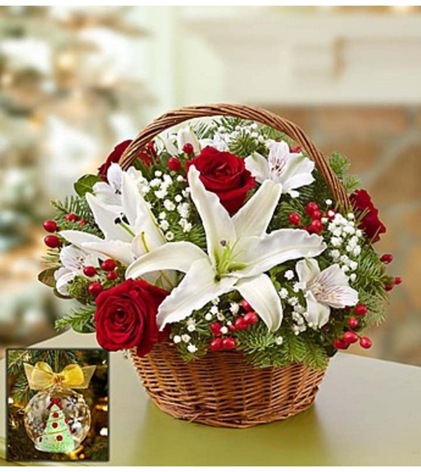 Christmas Basket with Lenox® Ornament