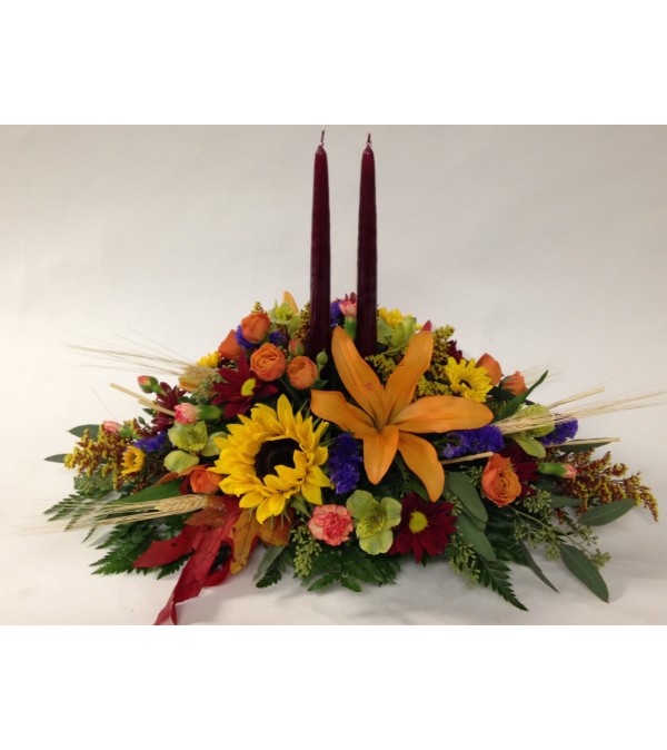 Colorful Classic Autumn Centerpiece