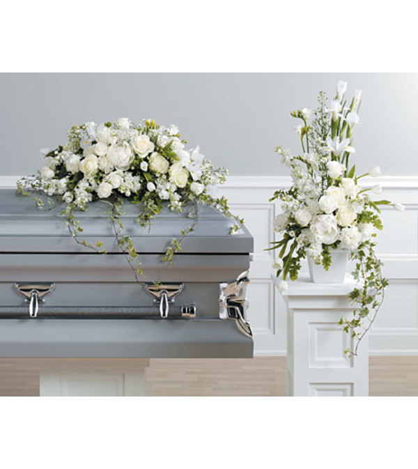 Elegant Remembrance Casket Spray