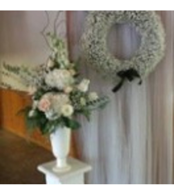 All white reception