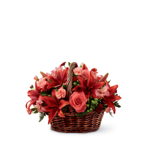 The FTD® Bountiful Garden™ Coral Basket