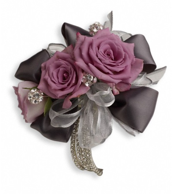 Roses And Ribbons Corsage